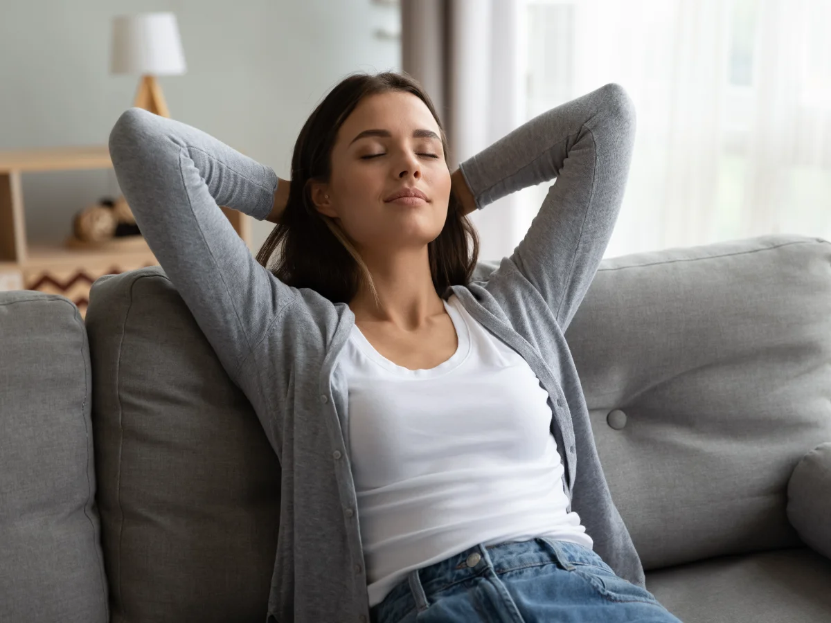 Happy customer after we took care of her cluttered home